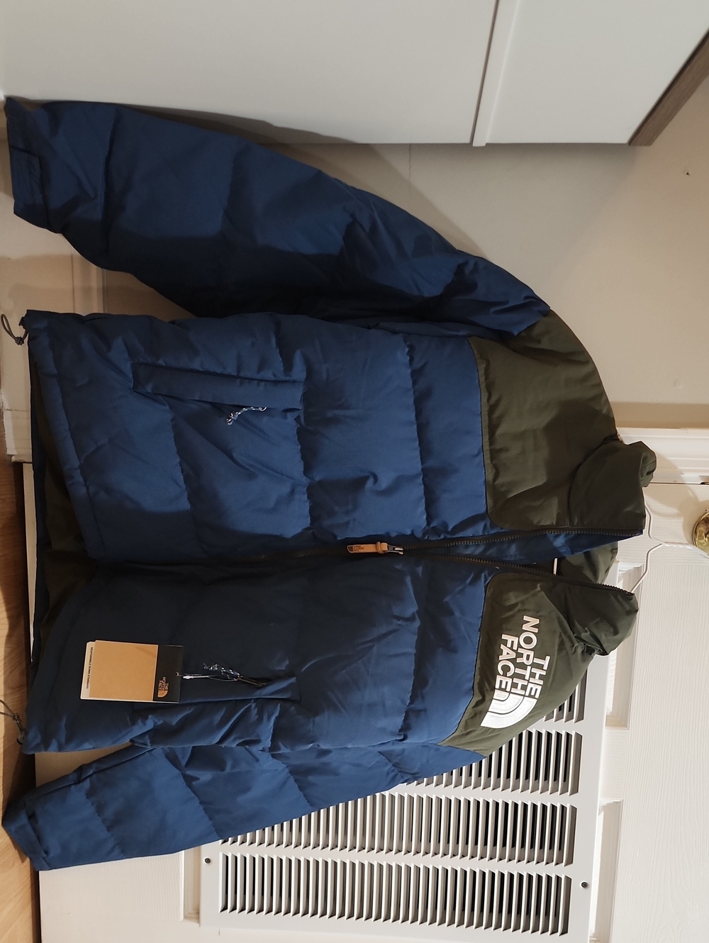 The North Face 1996 Retro Nuptse Jacket Shadyblue And Green Jacket Large